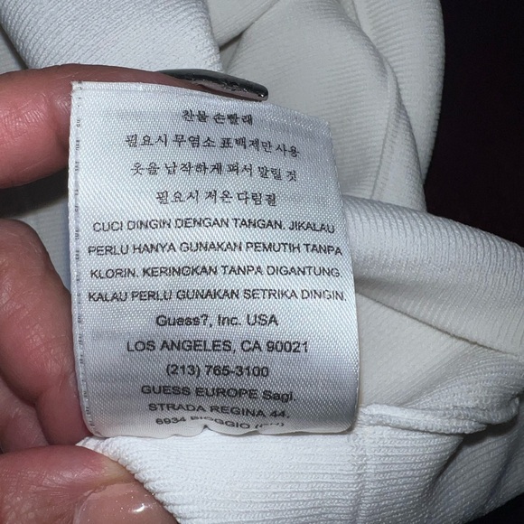 GUESS Marciano-White Bandage Bodycon Midi Dress - Picture 9 of 12